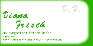 diana frisch business card